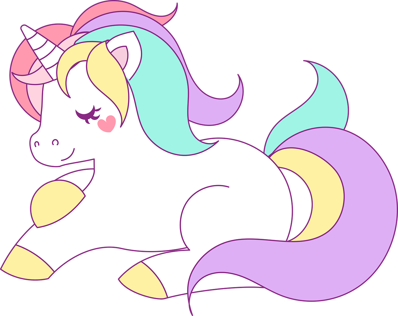 eyelash clipart unicorn