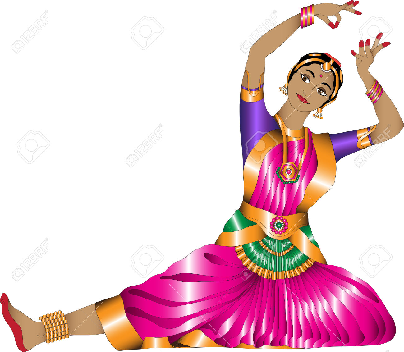 dance clipart bharatanatyam