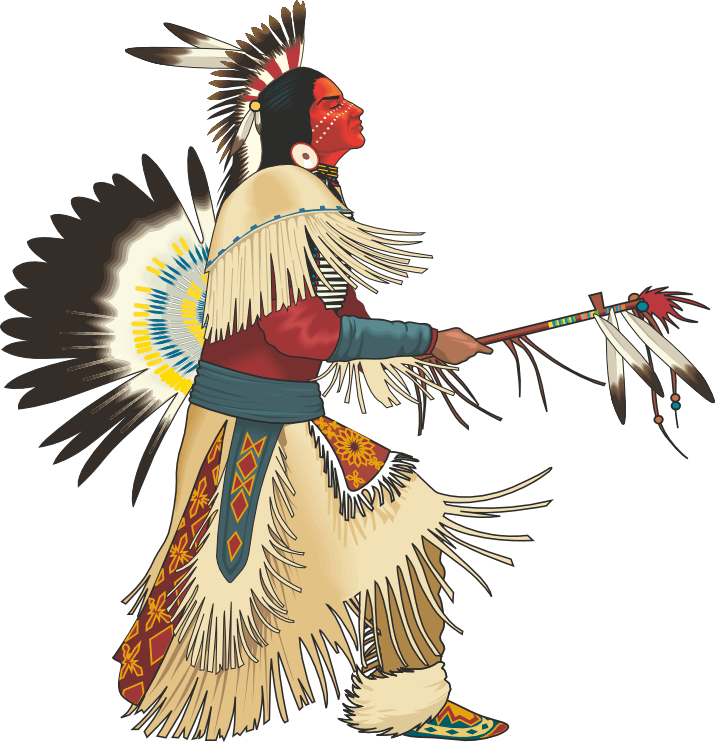 Dance clip art images. Indian clipart native american