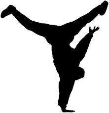 dancer clipart black and white