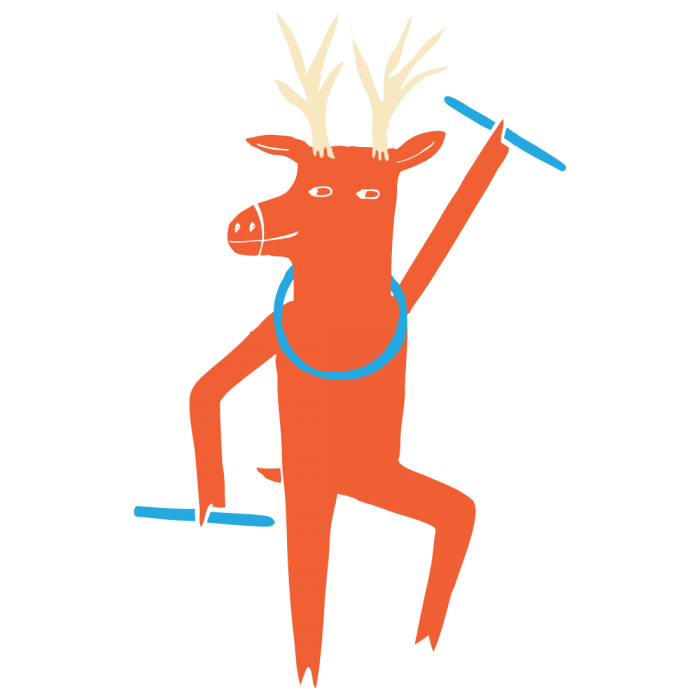 Clipart reindeer dancing. Gumtoo designer temporary tattoos