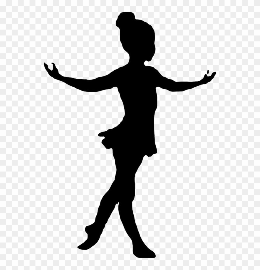 Moves dance silhouette child. Dancer clipart twist