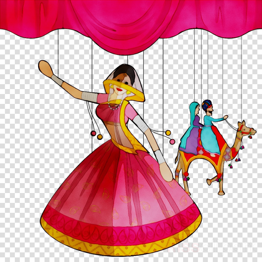 Dance clipart ghoomar. Circus cartoon art design
