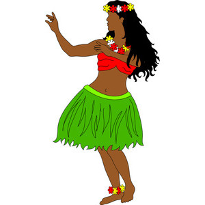 hawaii clipart hula dancer