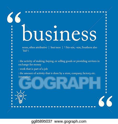 Clipart definition activity. Vector stock business illustration