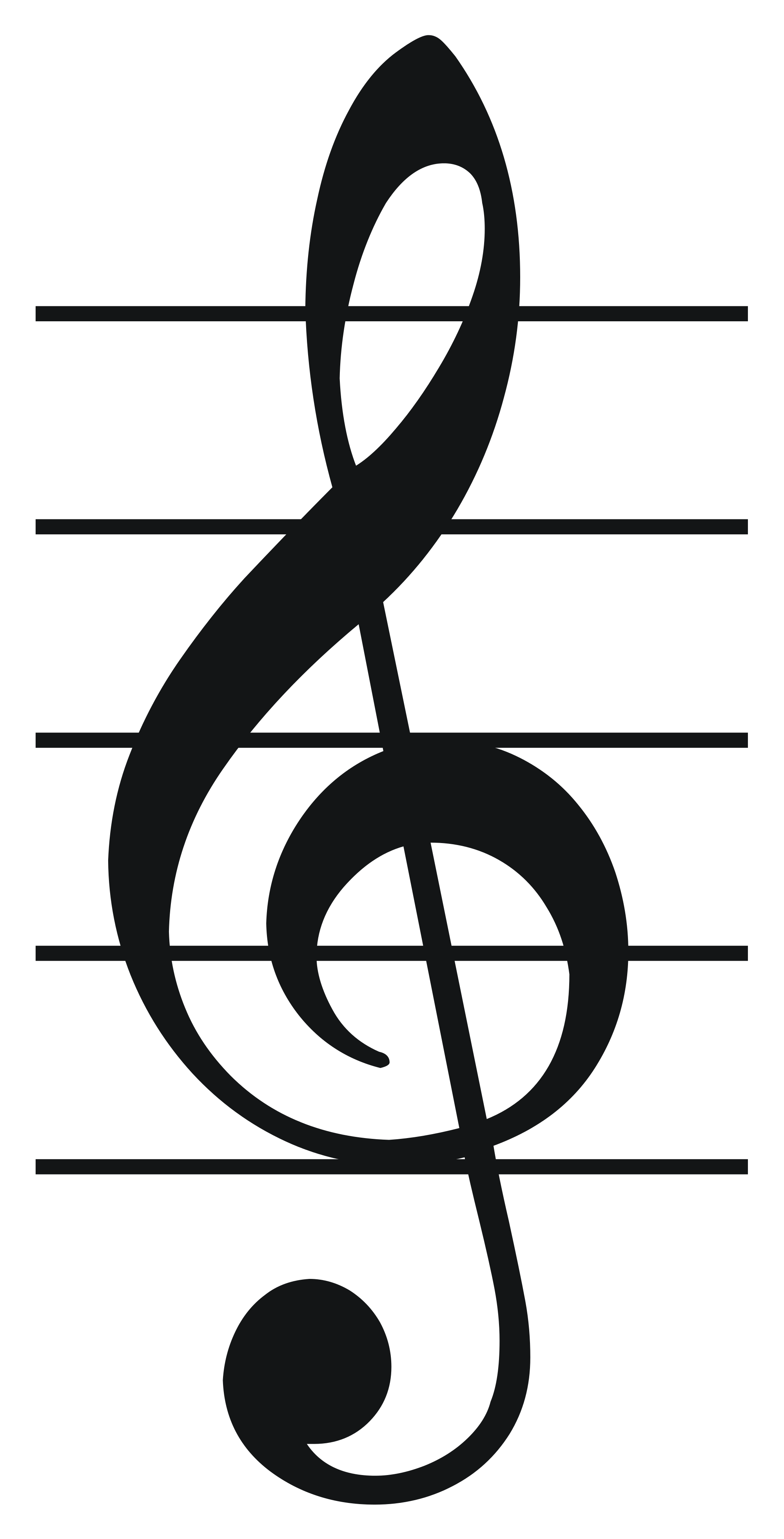 Music treble clef