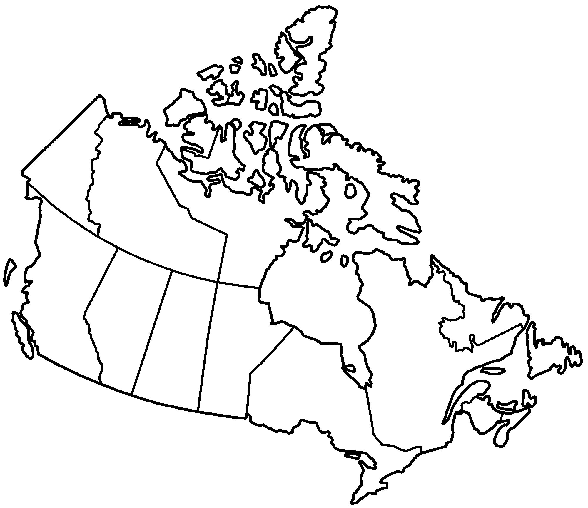 Clipart map map skill. Blank outline of canada