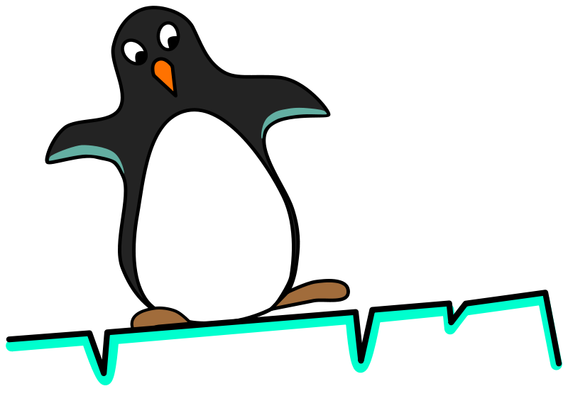 Penguin sliding clip art. Iceberg clipart powerpoint