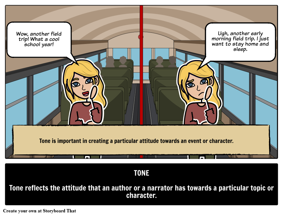 What is tone find. Focus clipart literary analysis