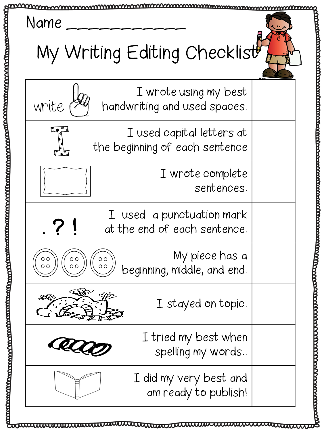 This is part of. Evaluation clipart checklist student
