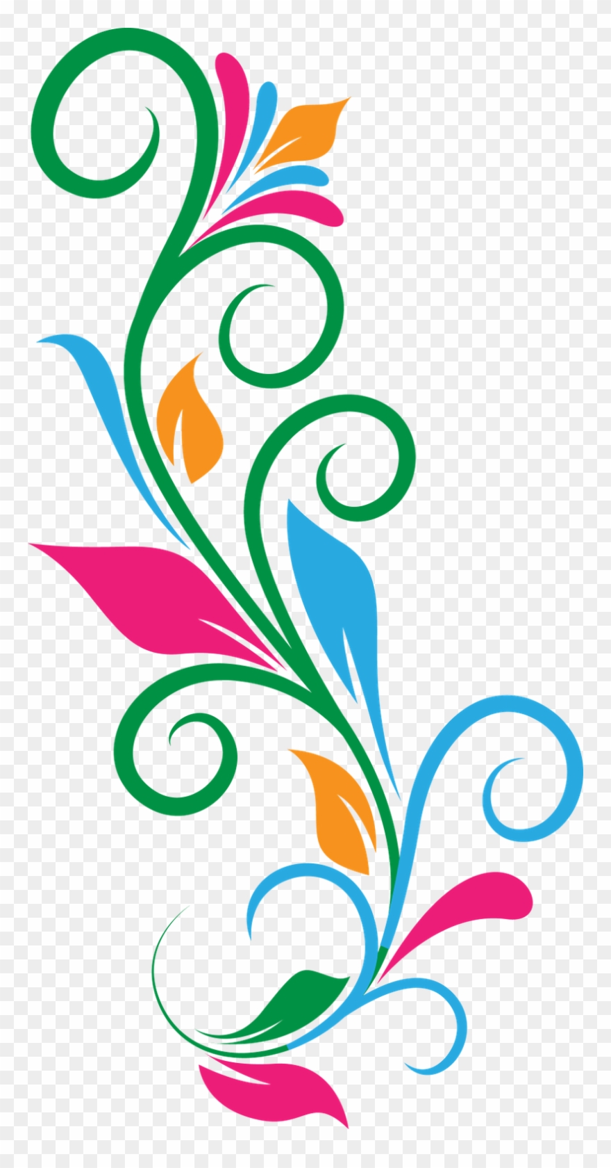 Abstract cliparts png . Clipart flower design