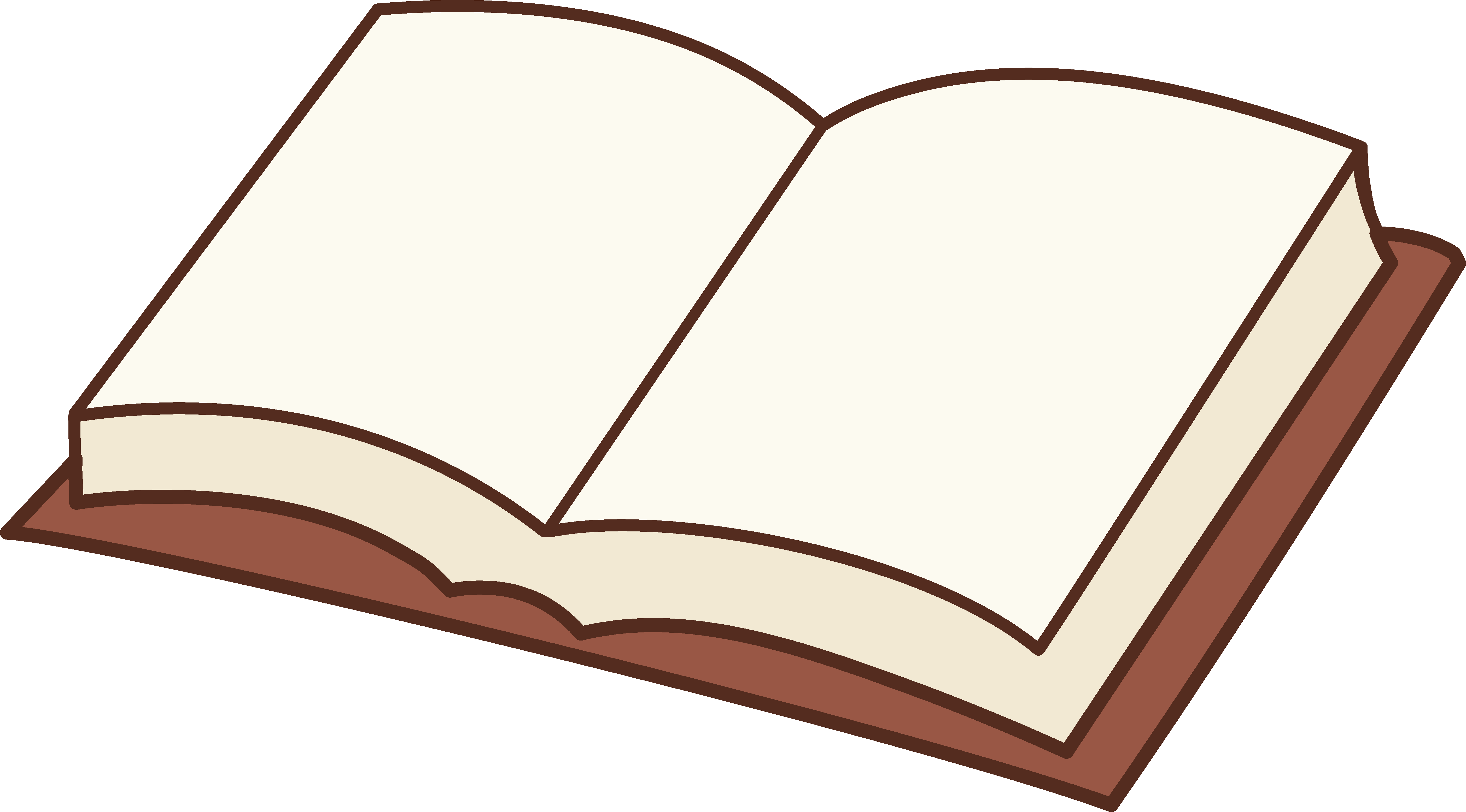spine clipart open book