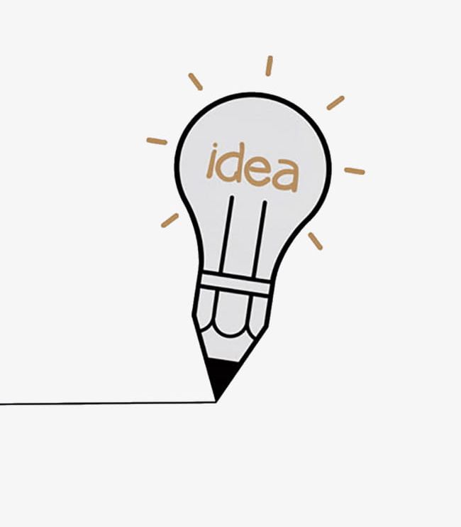 Idea png bulb . Clipart design creative