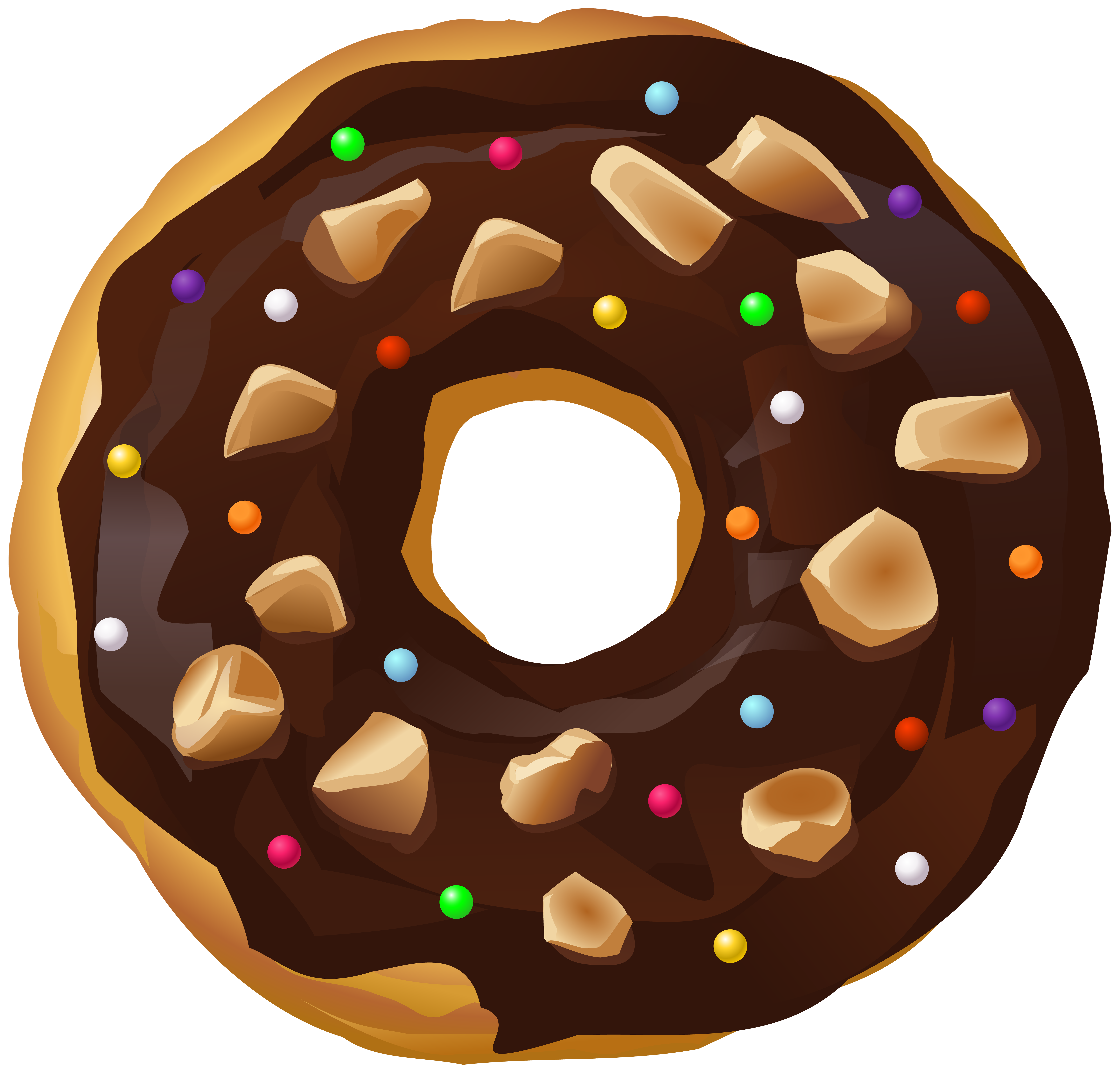 donut clipart red