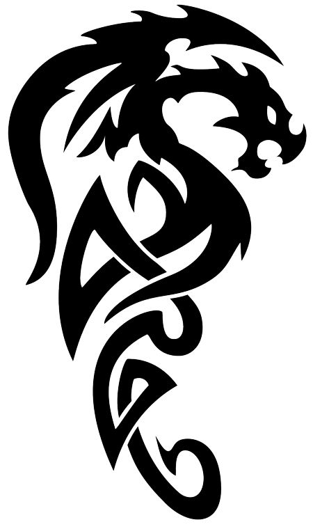 clipart dragon celtic dragon