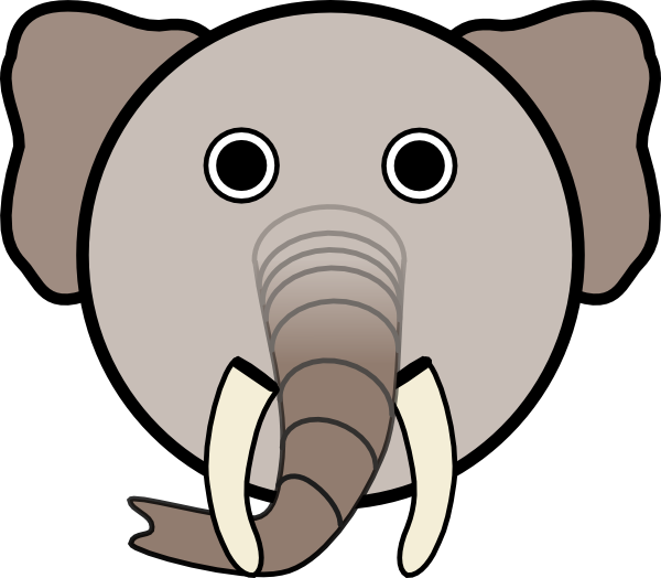 elephant clipart face