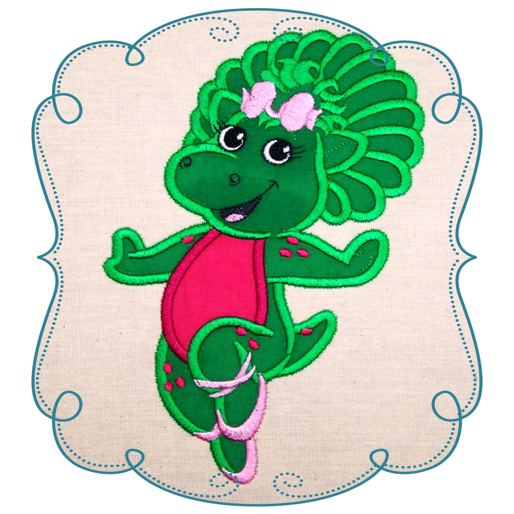 Barney and friends at. Clipart designs embroidery
