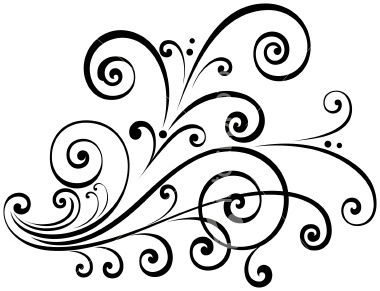 filigree clipart scrolly