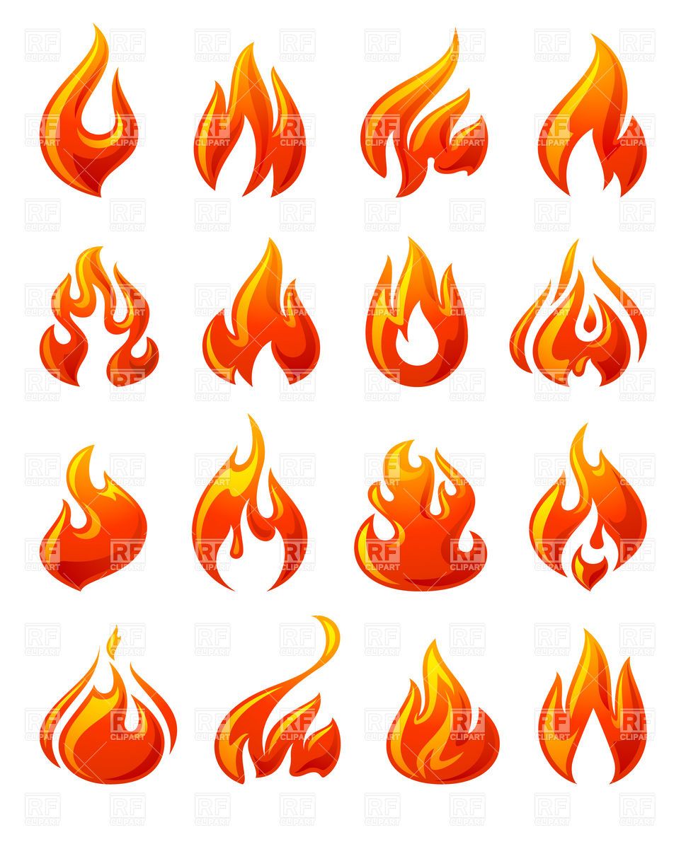 clipart fire simple