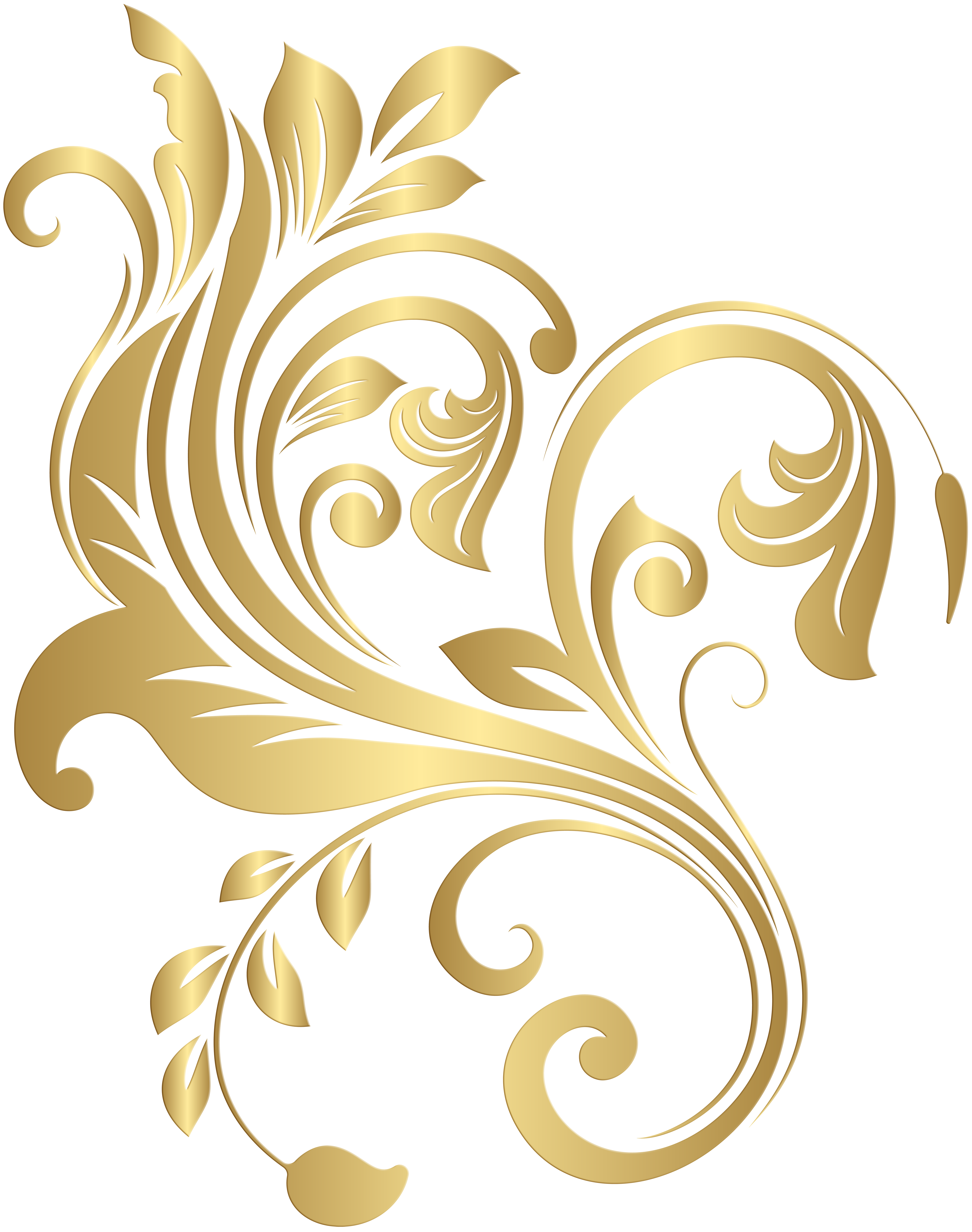 Decorative clipart decorative element. Gold png clip art