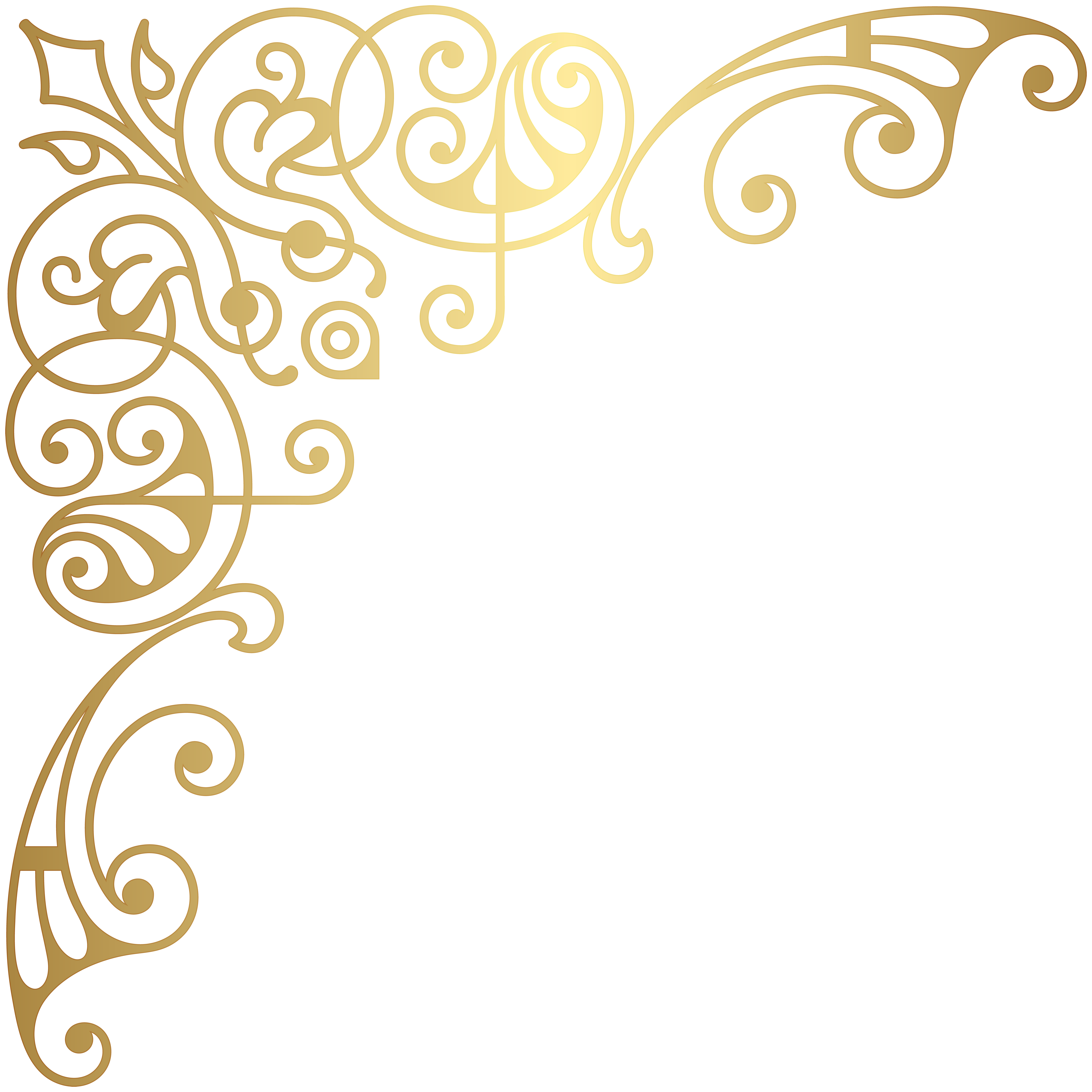 23+ Corner Transparent Background Gold Border Png PNG