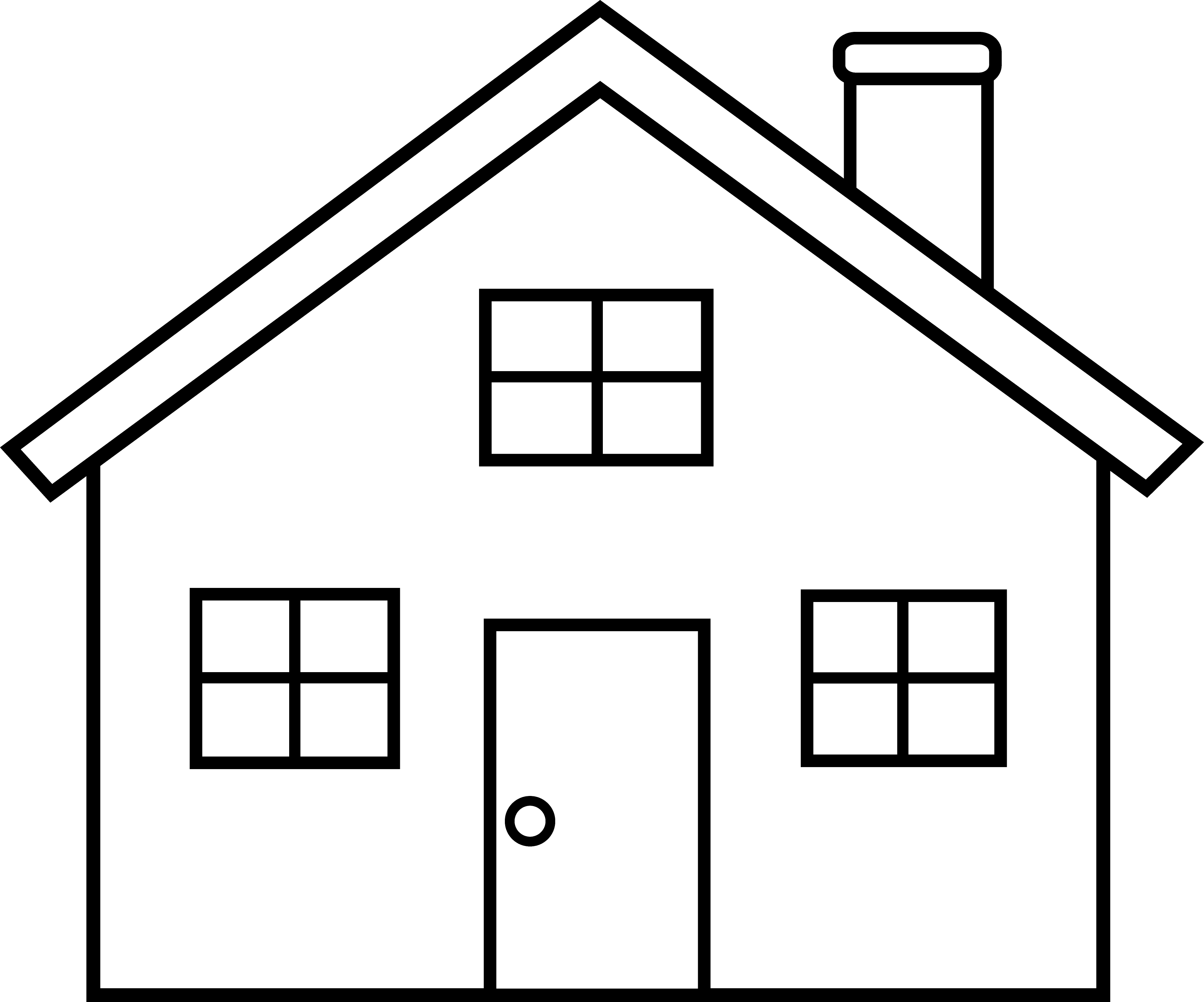 Clip art black and. Moving clipart house