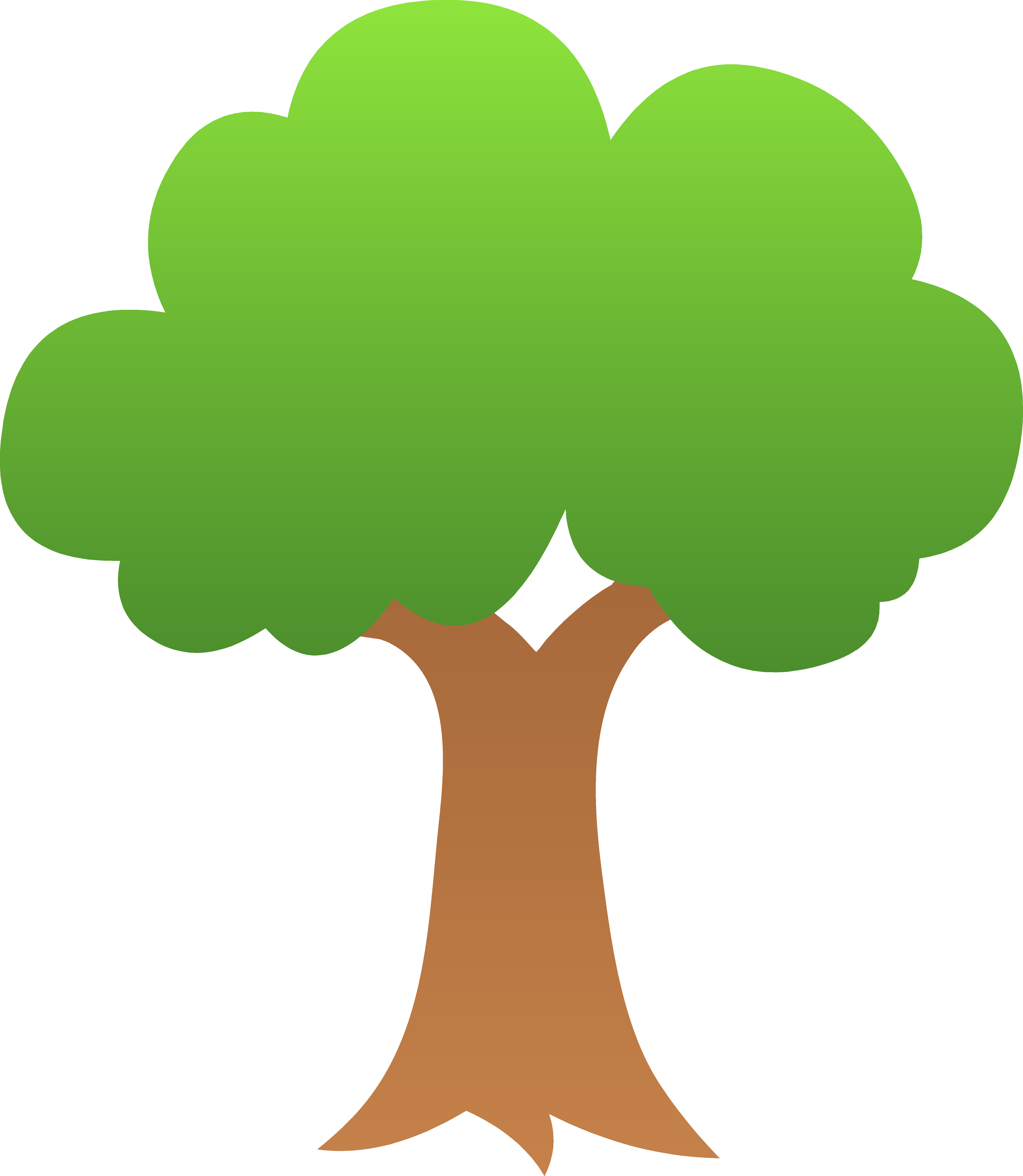 Tree community foundation for. Clipart trees colour