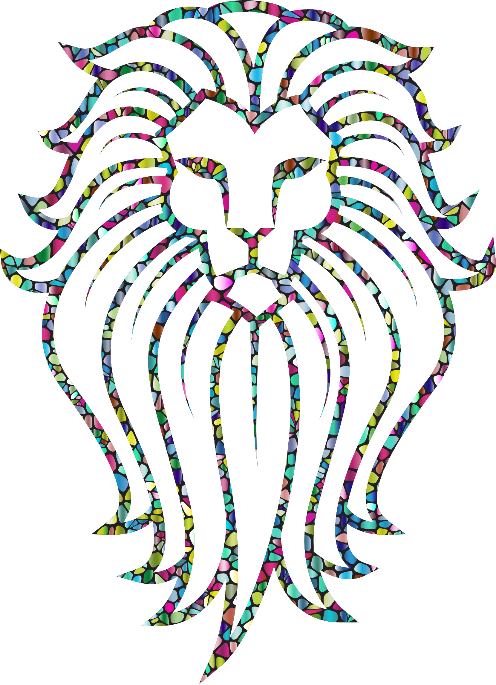 lion clipart abstract