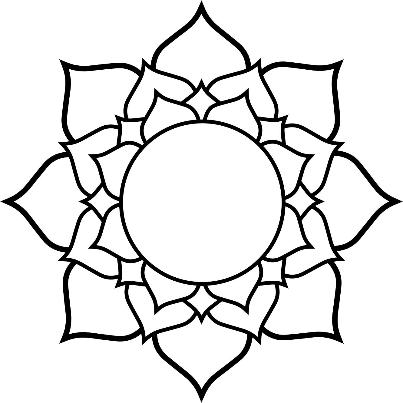 Clipartist info black white. Meditation clipart lotus flower