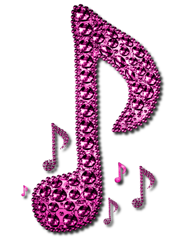 Note clipart music pink. Musical notes design by