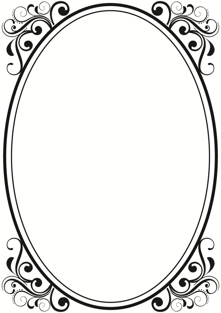 oval clipart borders
