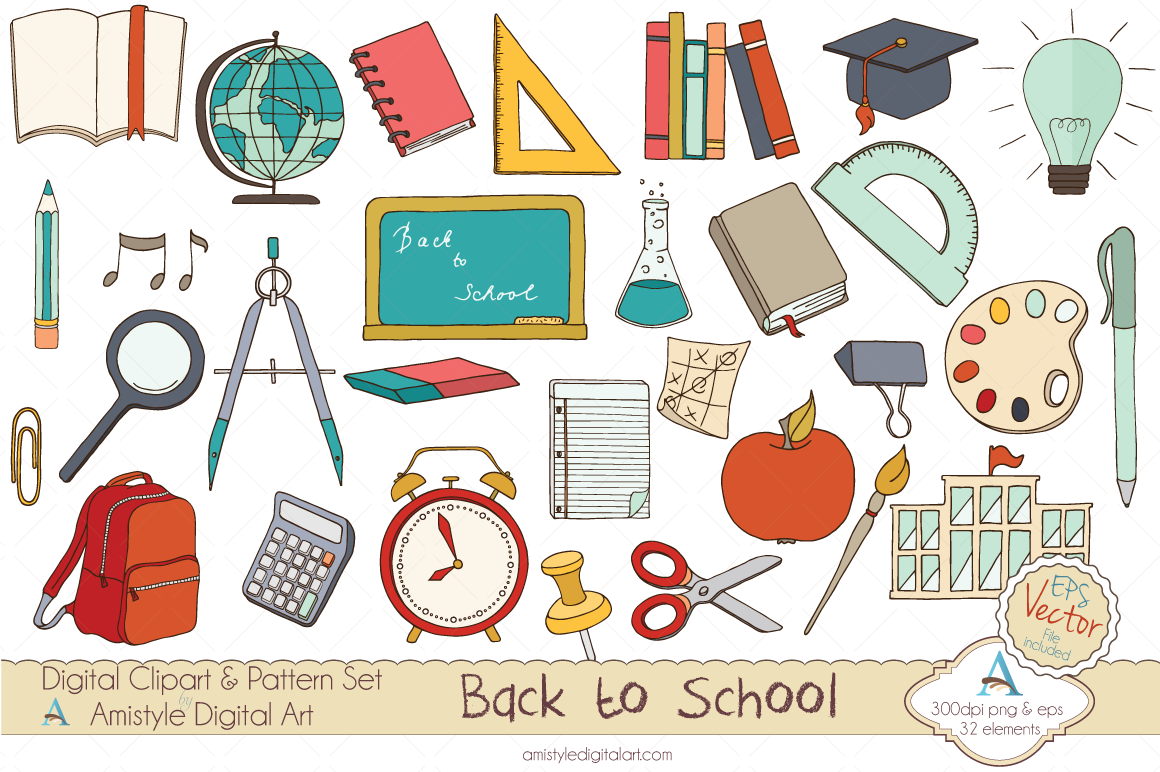 Free school design cliparts. Clipart designs education