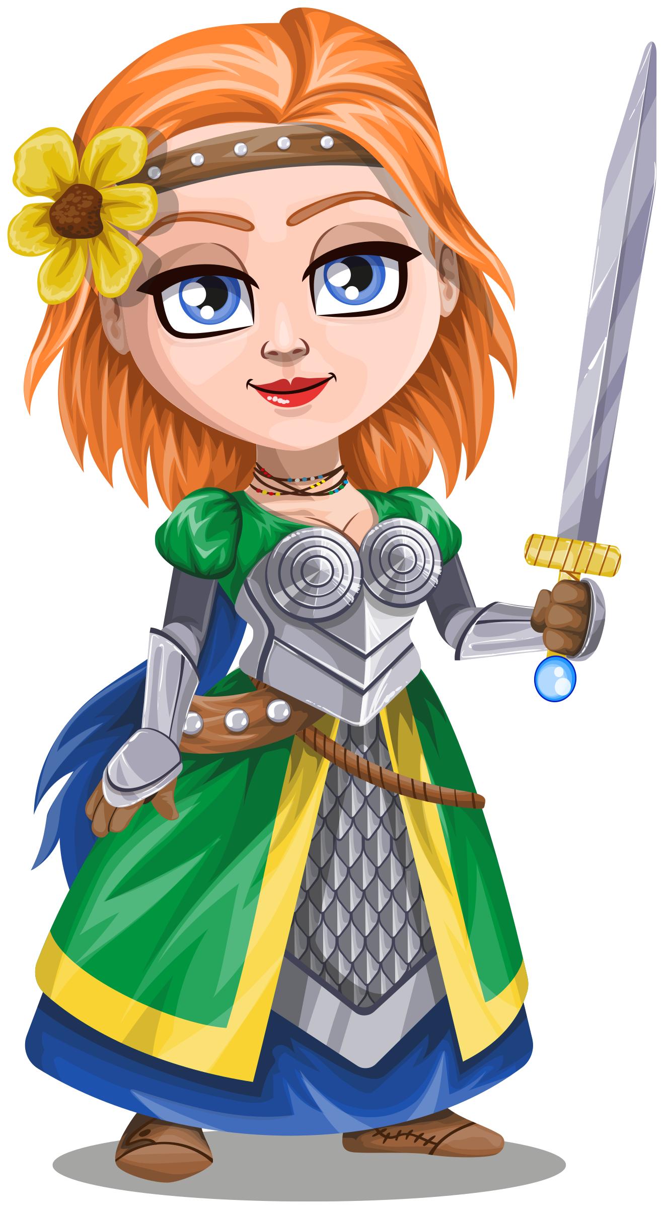 knights clipart woman