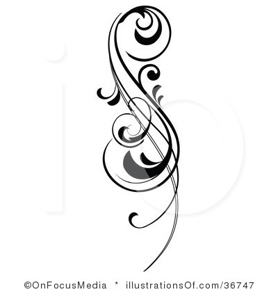 Simple scroll design clip. Clipart designs