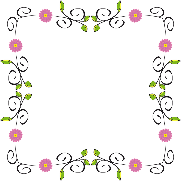 Flower designs shop of. Peppermint clipart border