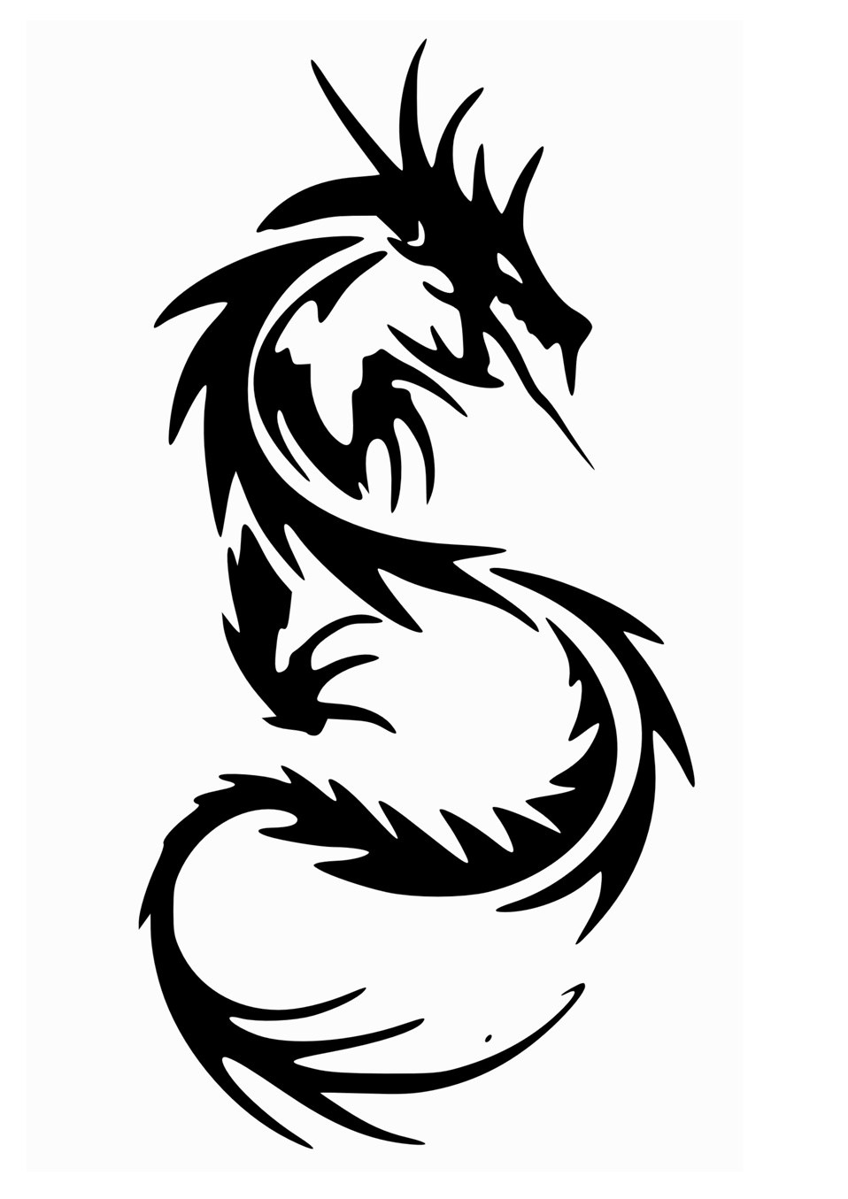 clipart designs dragon