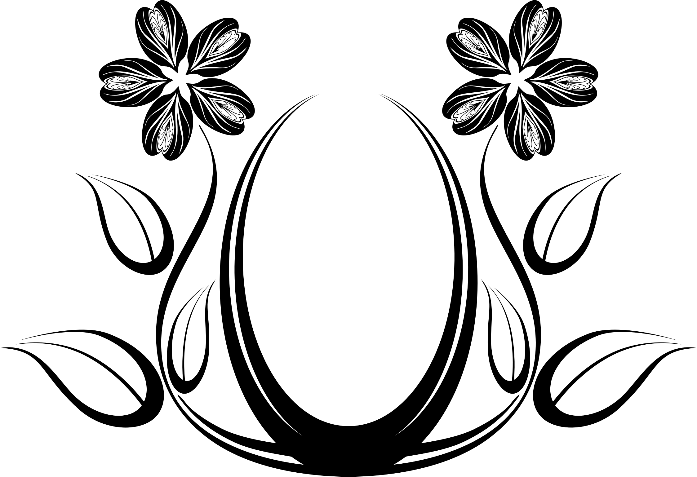 Silhouette designs at getdrawings. Clipart flower design