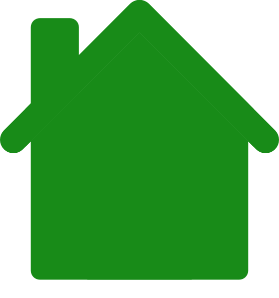 House outline home design. Houses clipart green