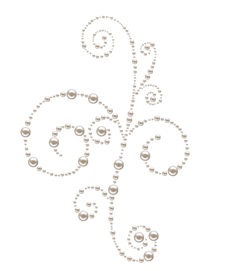 Jewel clipart jewelry party. Pearl swirls png by