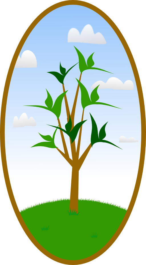 Oval tree i royalty. Clipart designs landscape