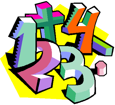 numbers clipart jumbled