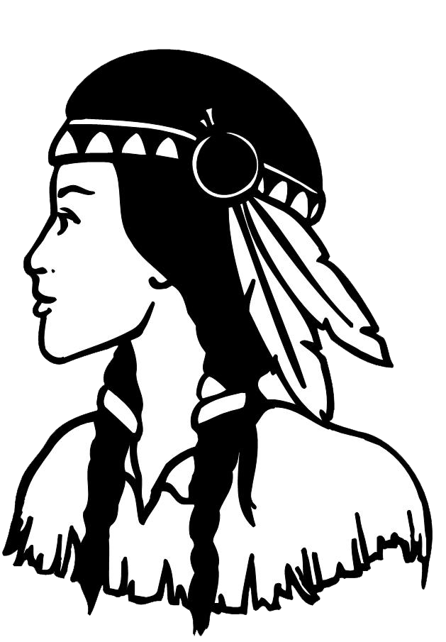  collection of girl. Indian clipart native american