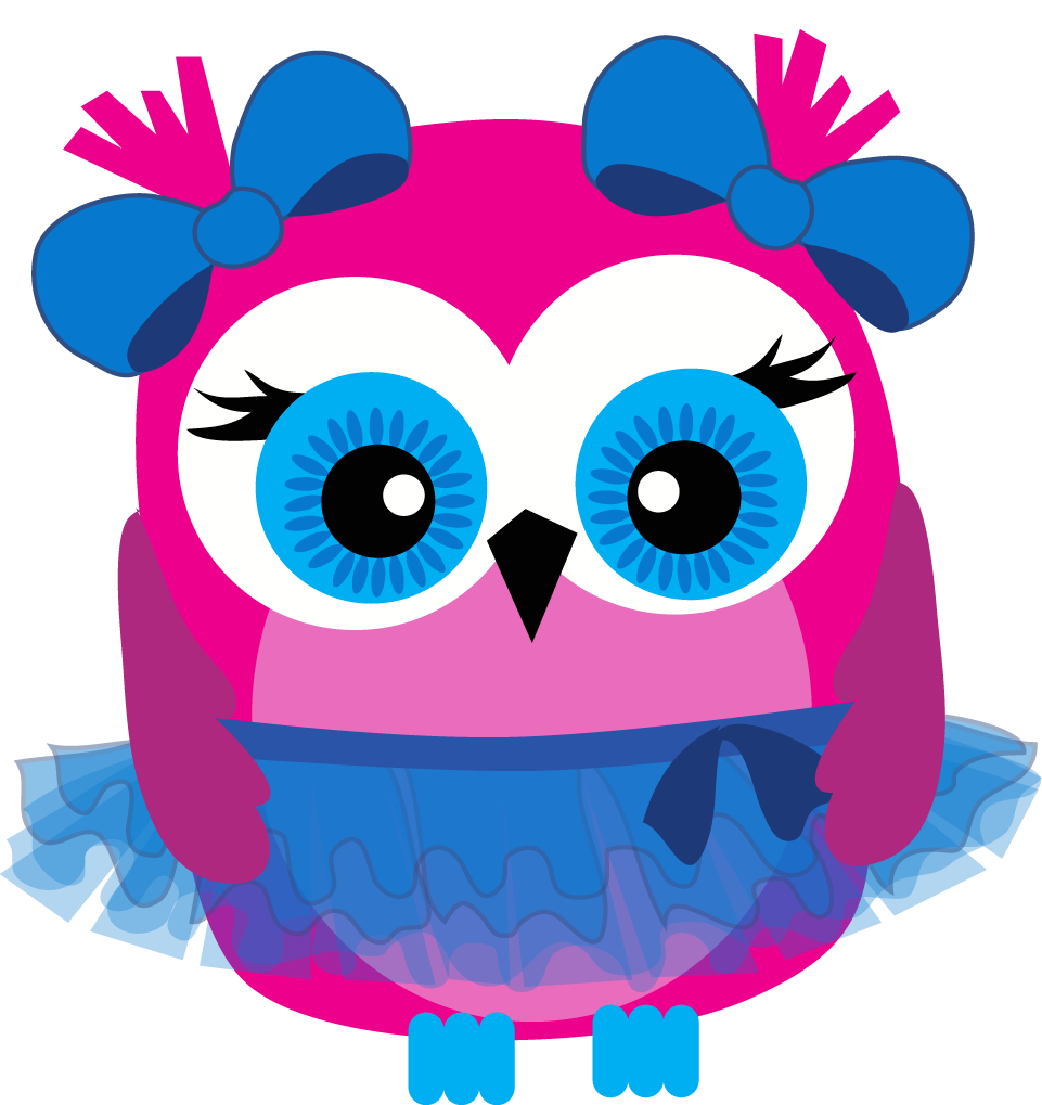 Owls clipart kawaii. Baby girl clip art