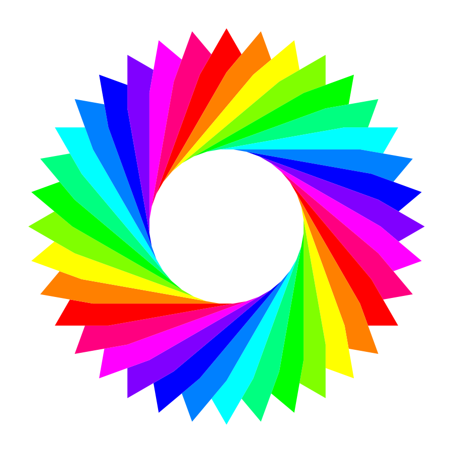 colors clipart swirl