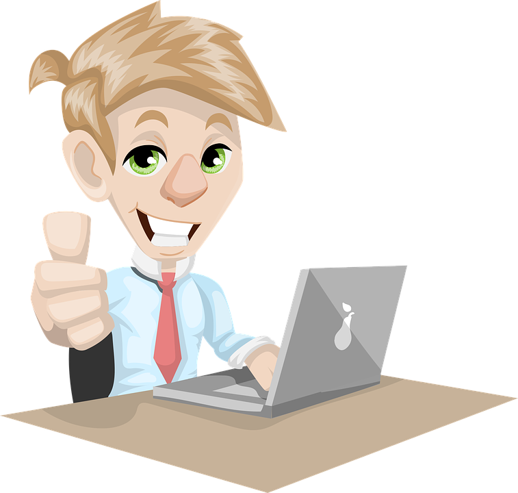 motivation clipart happy office worker