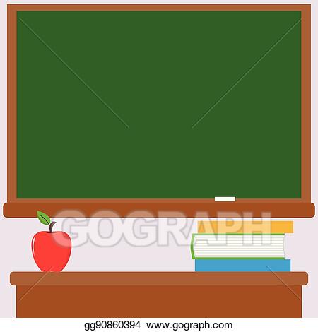 clipart desk classroom board