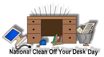 desk clipart clean up