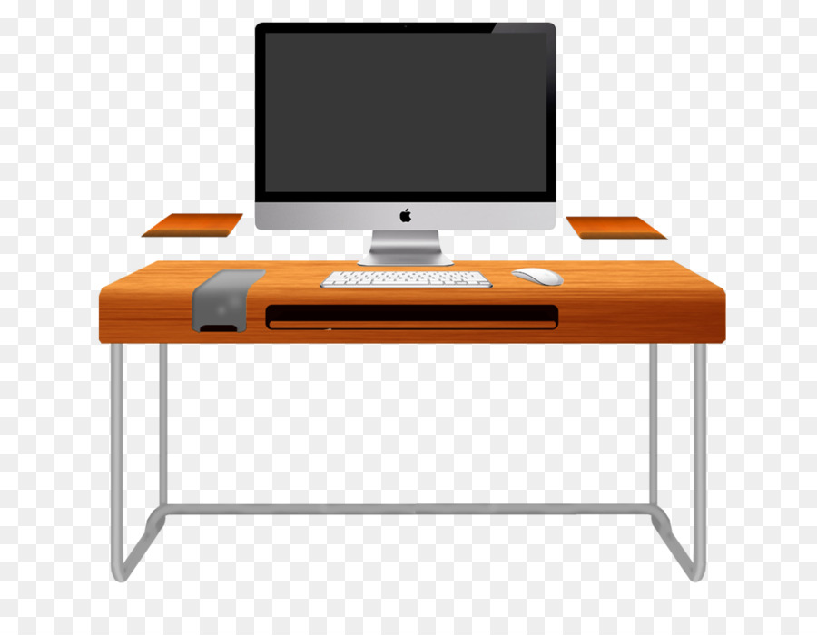 Desk clipart office desk. Table cartoon computer transparent