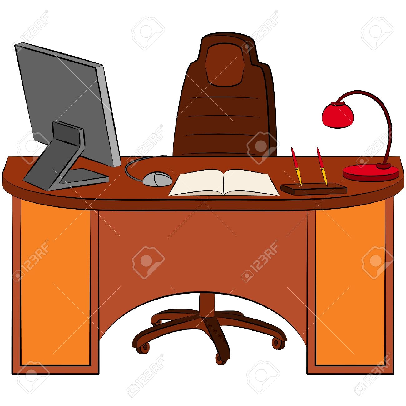 clipart desk home desk