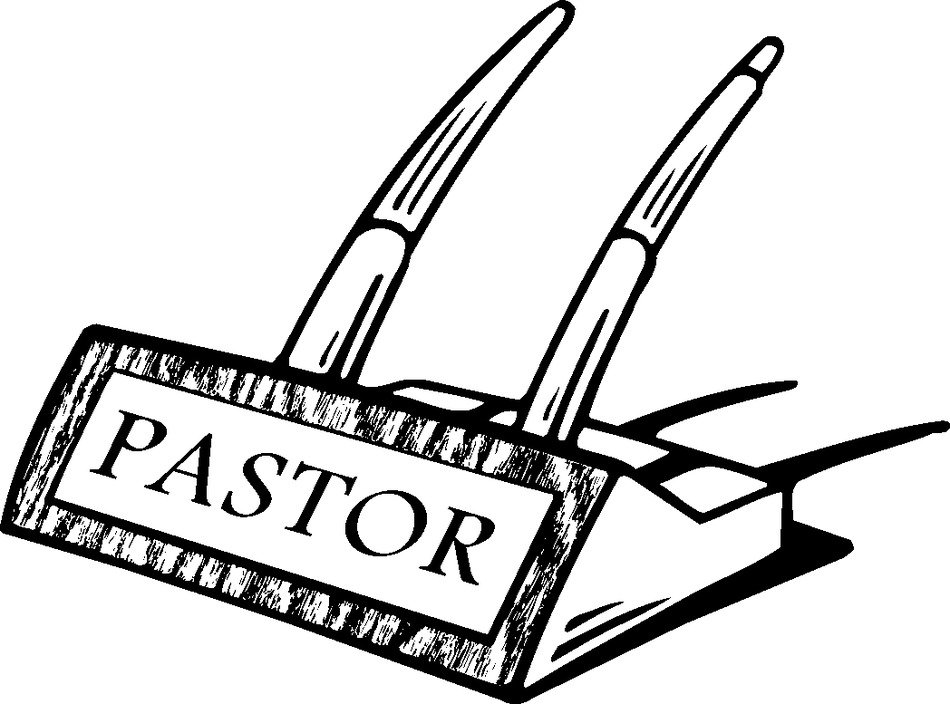 pastor clipart desk